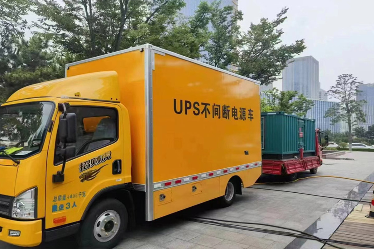 河池发电机租赁施工现场
